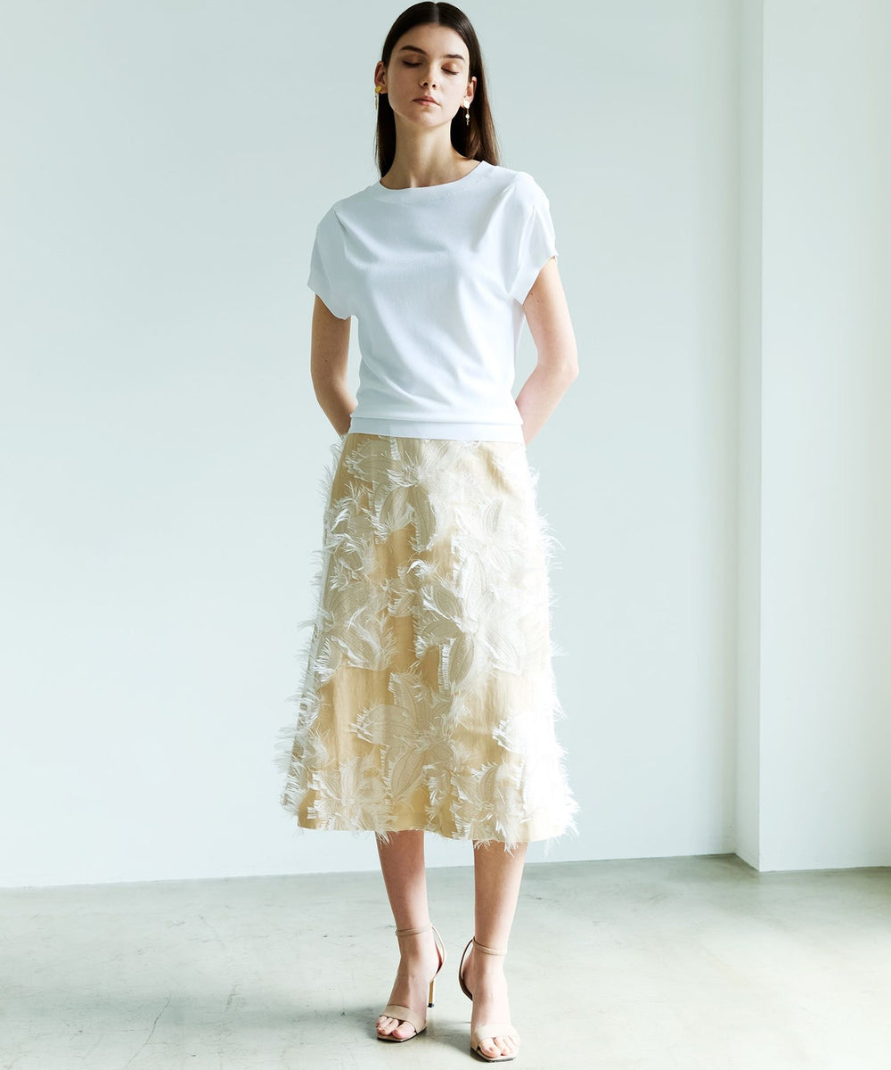 フィオーレフリンジジャカード Aラインスカート(スカート)｜EPOCA