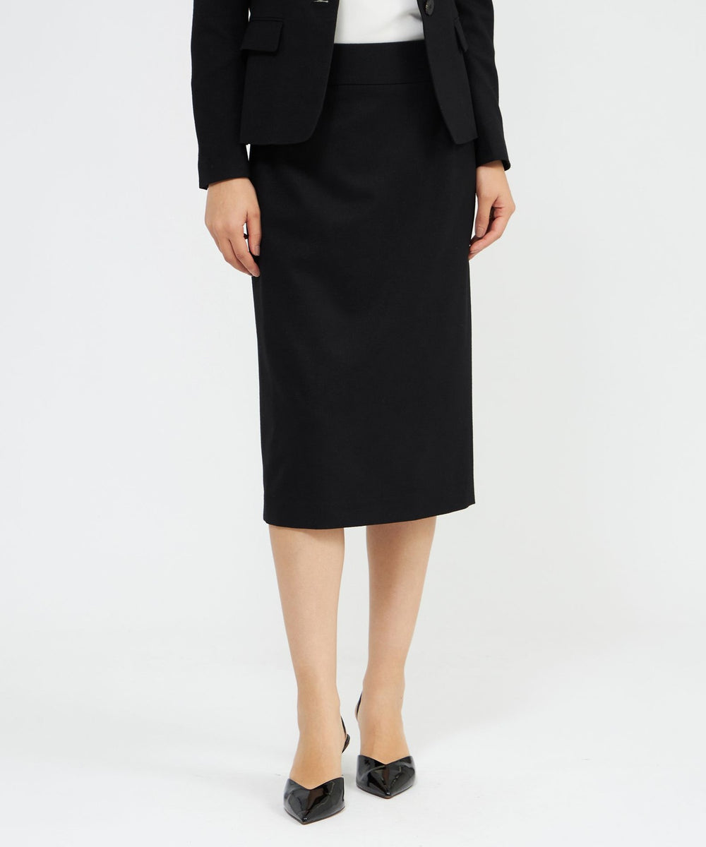 ★未使用★YOKO CHAN ホワイト タイトスカート④ ひざ丈 40 YOKO CHAN（ヨーコチャン） 【値下げ】YOKO CHAN タックスカート YCS