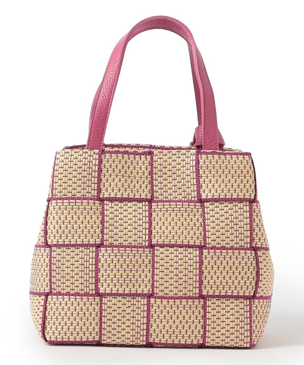 ALMA TONUTTI かごバッグ　三つ編みハンドル ブリザード メッゾ ALMA TONUTTI】リボン編みバッグ《WEB＆EPOCA THE SHOP店舗限定