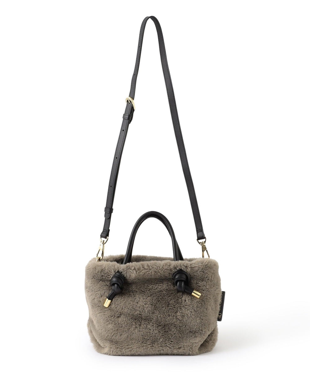 VIOLAd'ORO】エコファーハンドバッグ《WEB＆EPOCA THE SHOP店舗限定