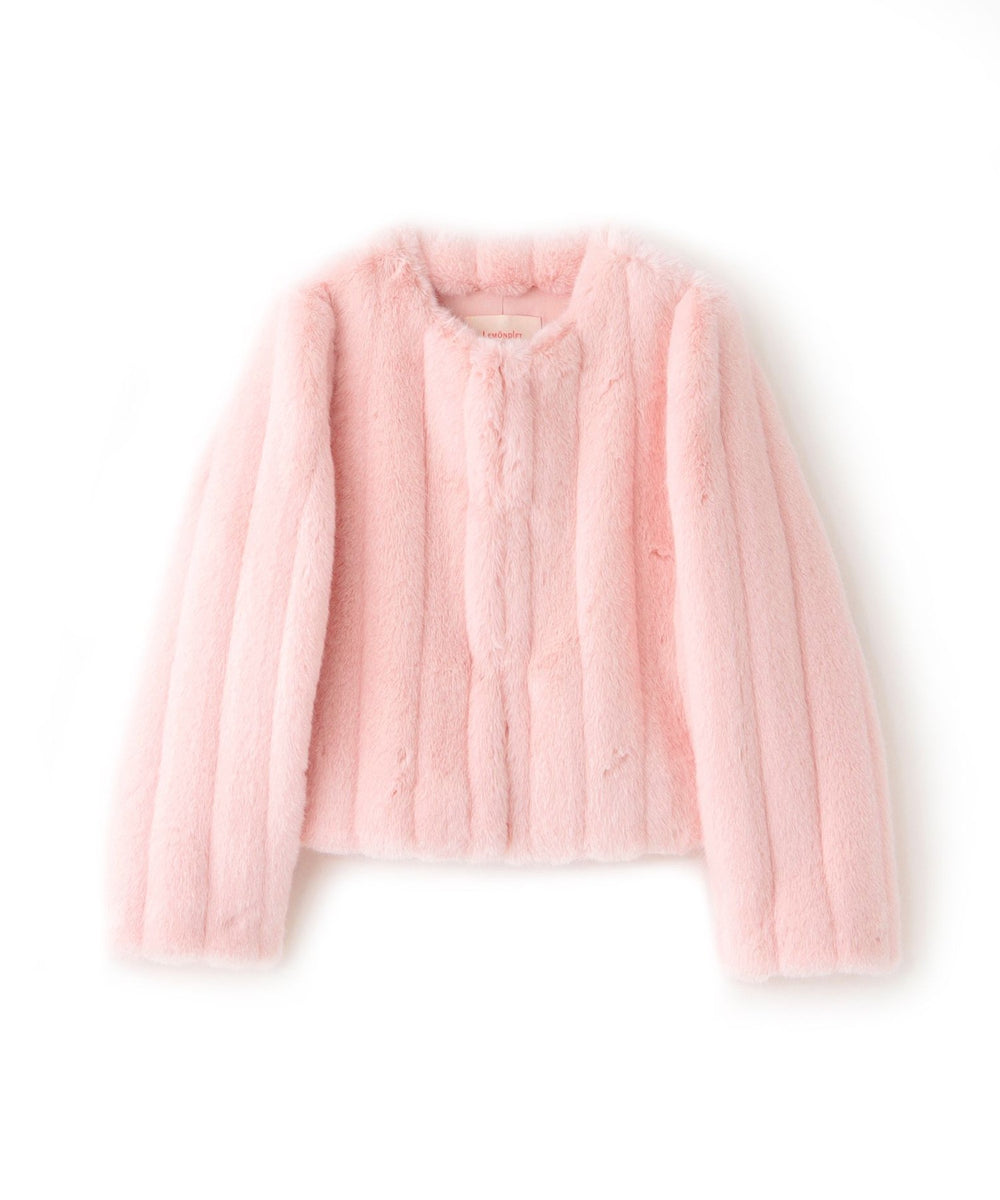 エコファーショートジャケット LEMONPLET】エコファーショートジャケット《WEB&EPOCA THE SHOP