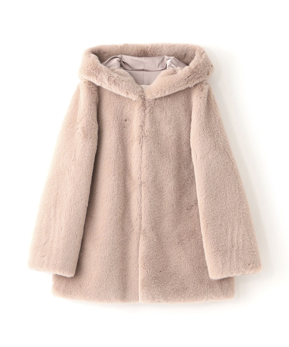 LEMONPLET】エコファーフーデッドジャケット《WEB＆EPOCA THE SHOP店舗