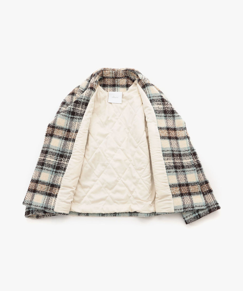 MOUCHE】チェックピーコート《WEB＆EPOCA THE SHOP店舗限定》(コート