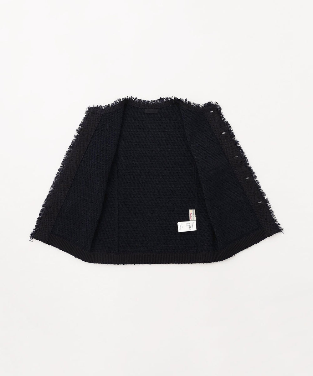 COOHEM】ベーシックツイードベルベットジレ《WEB＆EPOCA THE SHOP店舗