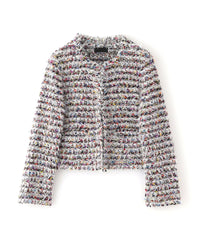 COOHEM】フェザーミックスツイードジャケット《WEB＆EPOCA THE SHOP