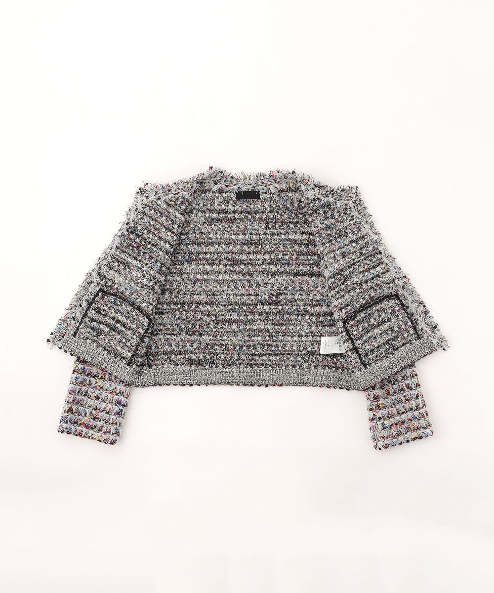 COOHEM】フェザーミックスツイードジャケット《WEB＆EPOCA THE SHOP