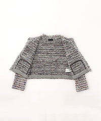 COOHEM】フェザーミックスツイードジャケット《WEB＆EPOCA THE SHOP
