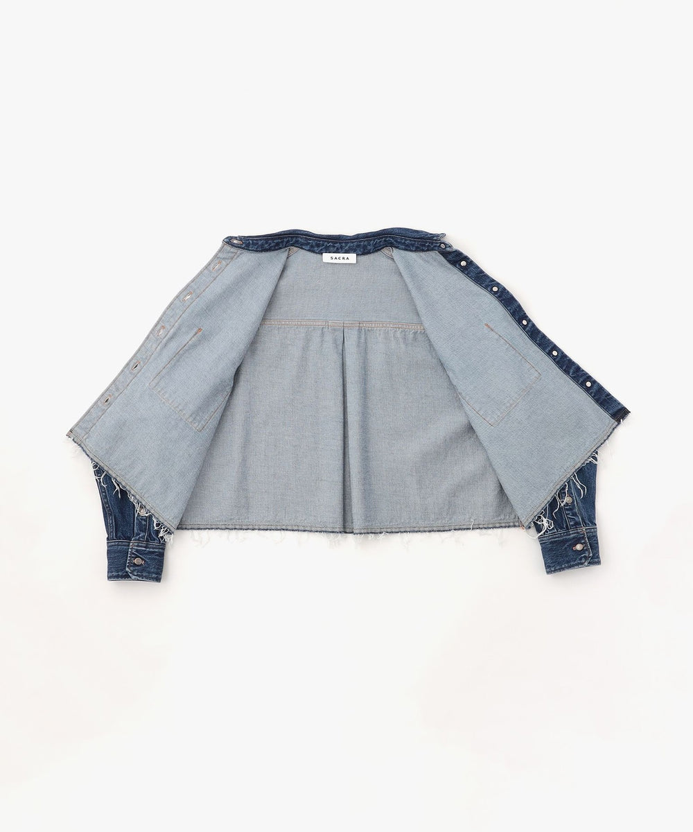 sacra デニムジャケット 新品未使用品 SACRA】デニムジャケット《WEB＆EPOCA THE SHOP店舗限定》(ジャケット