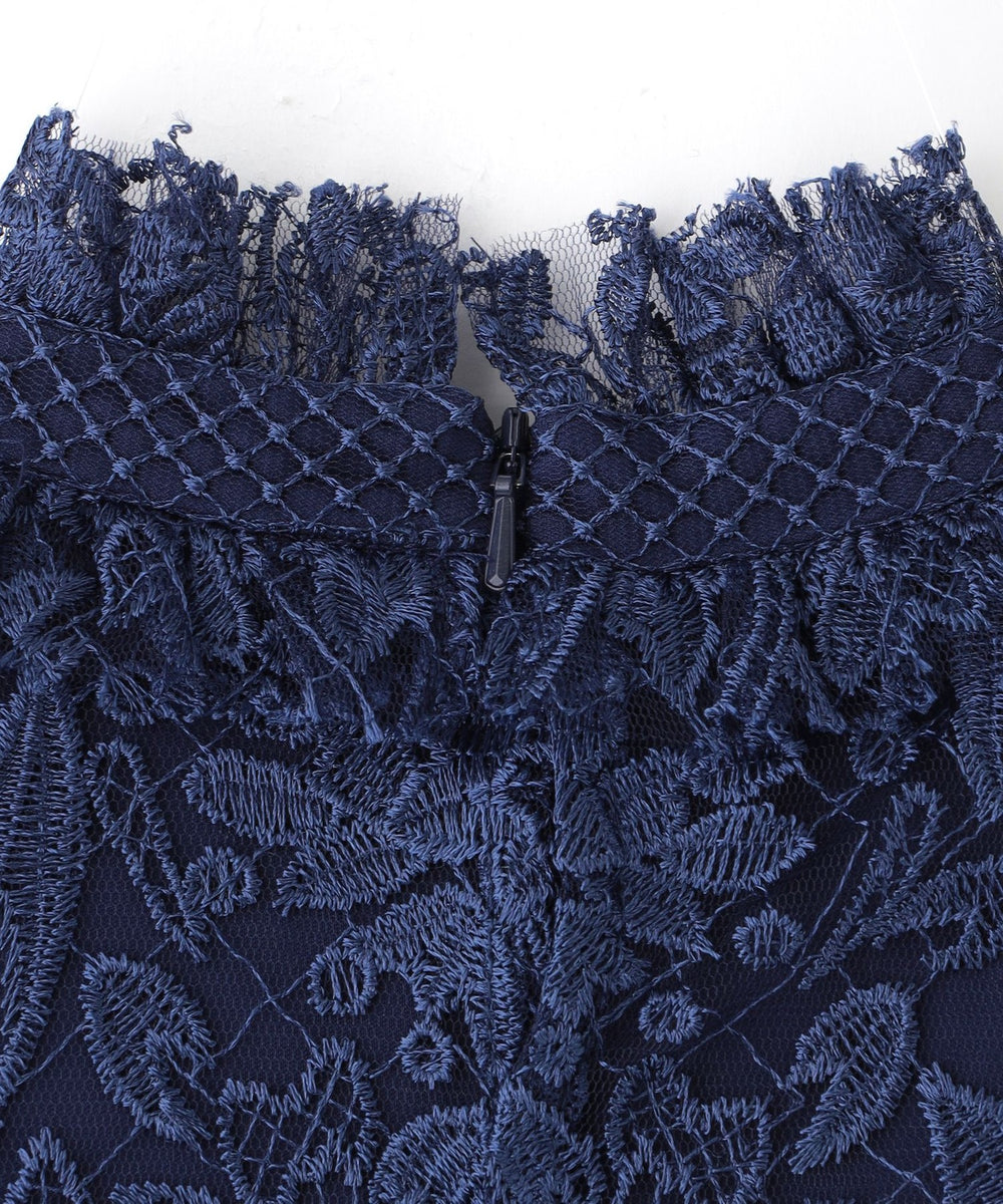 TADASHI SHOJI】ハイネックスリーブレスドレス《WEB＆EPOCA THE SHOP