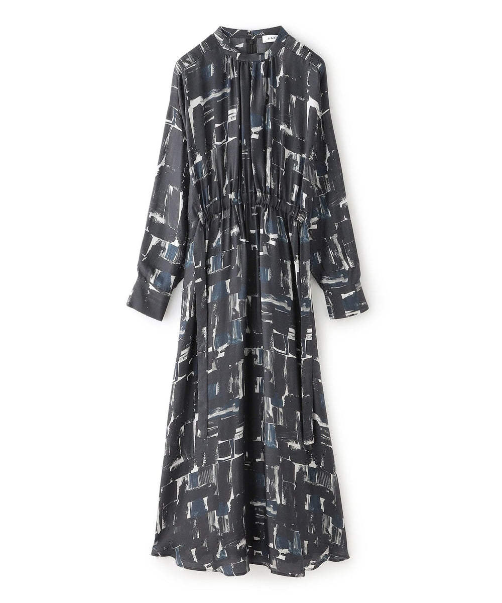 SACRA】ブラッシュペインティングドレス《WEB＆EPOCA THE SHOP