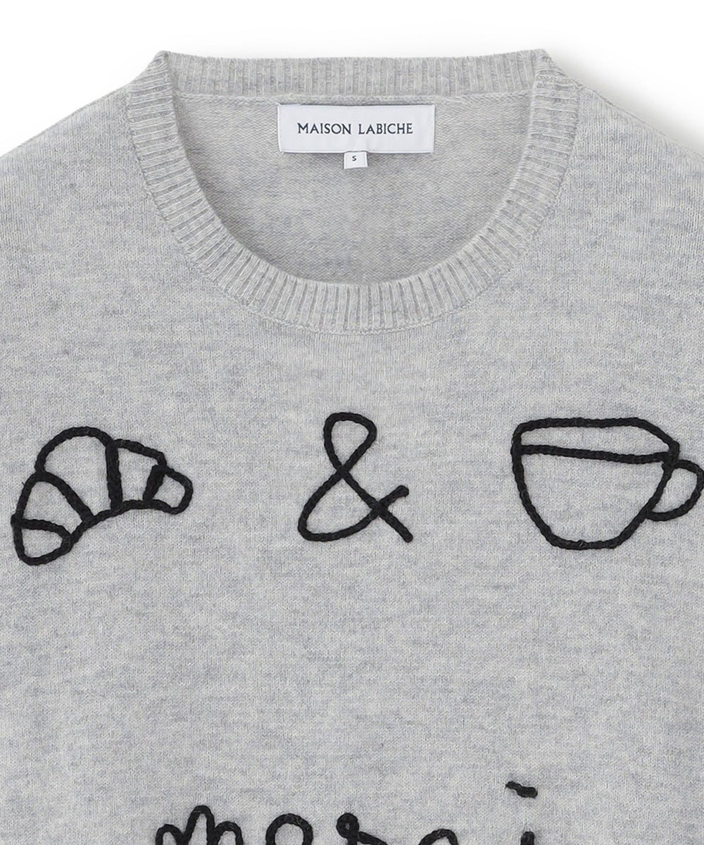 MAISON LABICHE】グレーニットプルオーバー《WEB＆EPOCA THE SHOP店舗