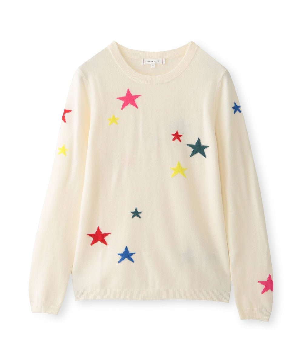 (ё)さま＊オーダー品になります CHINTI&PARKER】スターセーター《WEB＆EPOCA THE SHOP店舗限定