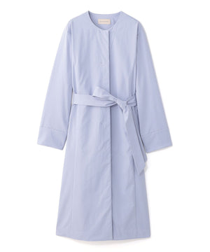 【美品】EPOCAニットコート　ロング丈　Aラインノーカラー　L　三陽商会 Magical winter white 贅沢に装う冬の白、3つの選択｜EPOCA(エポカ