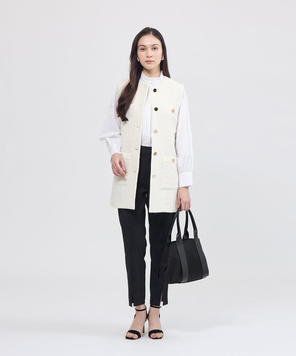 EPOCA STORIA】ツイードロングジレ《WEB＆EPOCA THE SHOP店舗限定