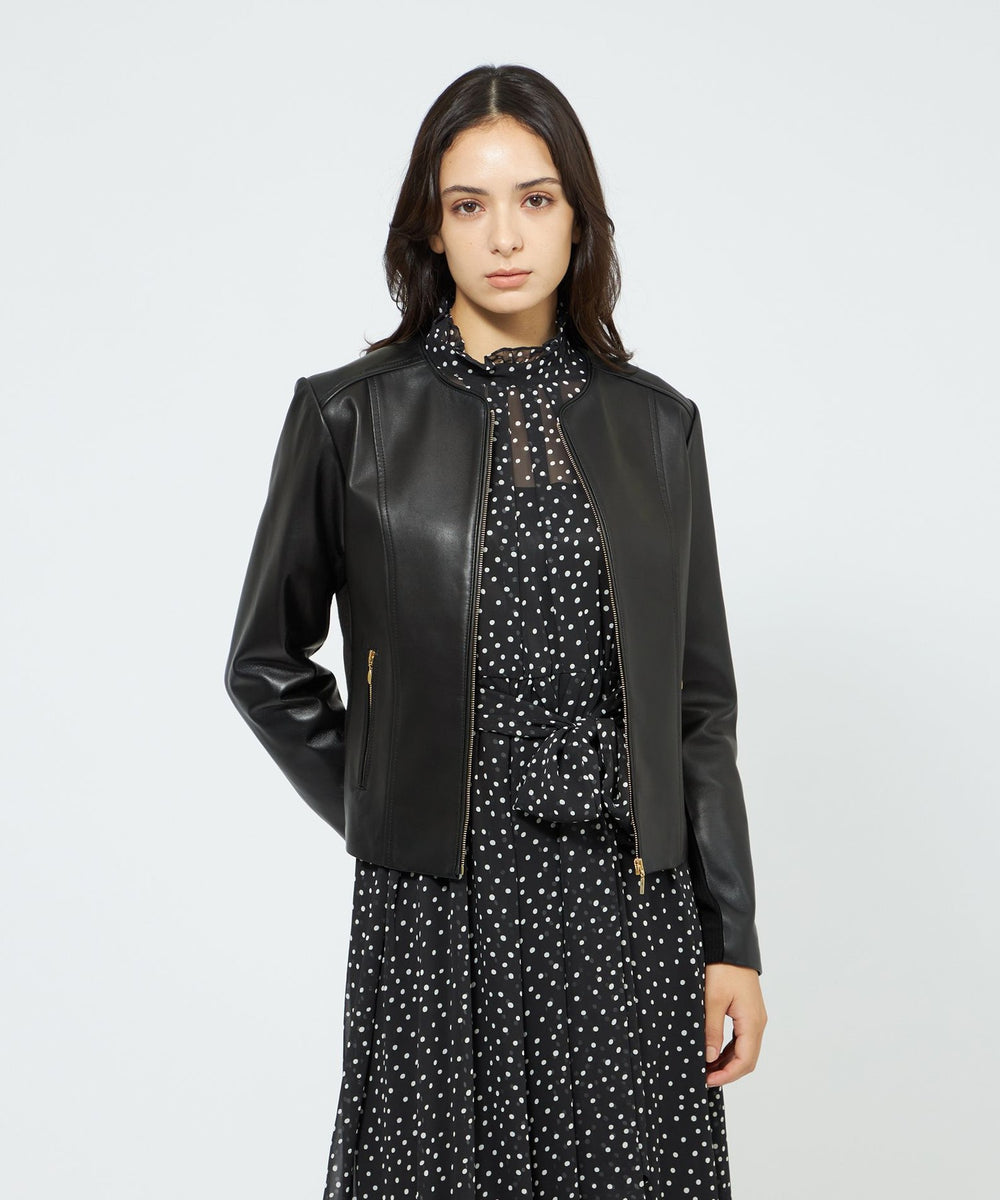 お買い得！【試着程度】エポカ ラムレザーアウター EPOCA STORIA】ソフトラムレザージャケット《WEB＆EPOCA THE