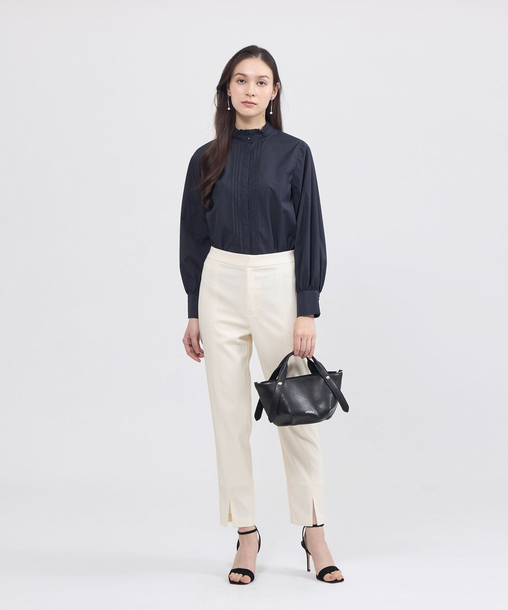 EPOCA STORIA】フリルネックブラウス《WEB＆EPOCA THE SHOP店舗限定