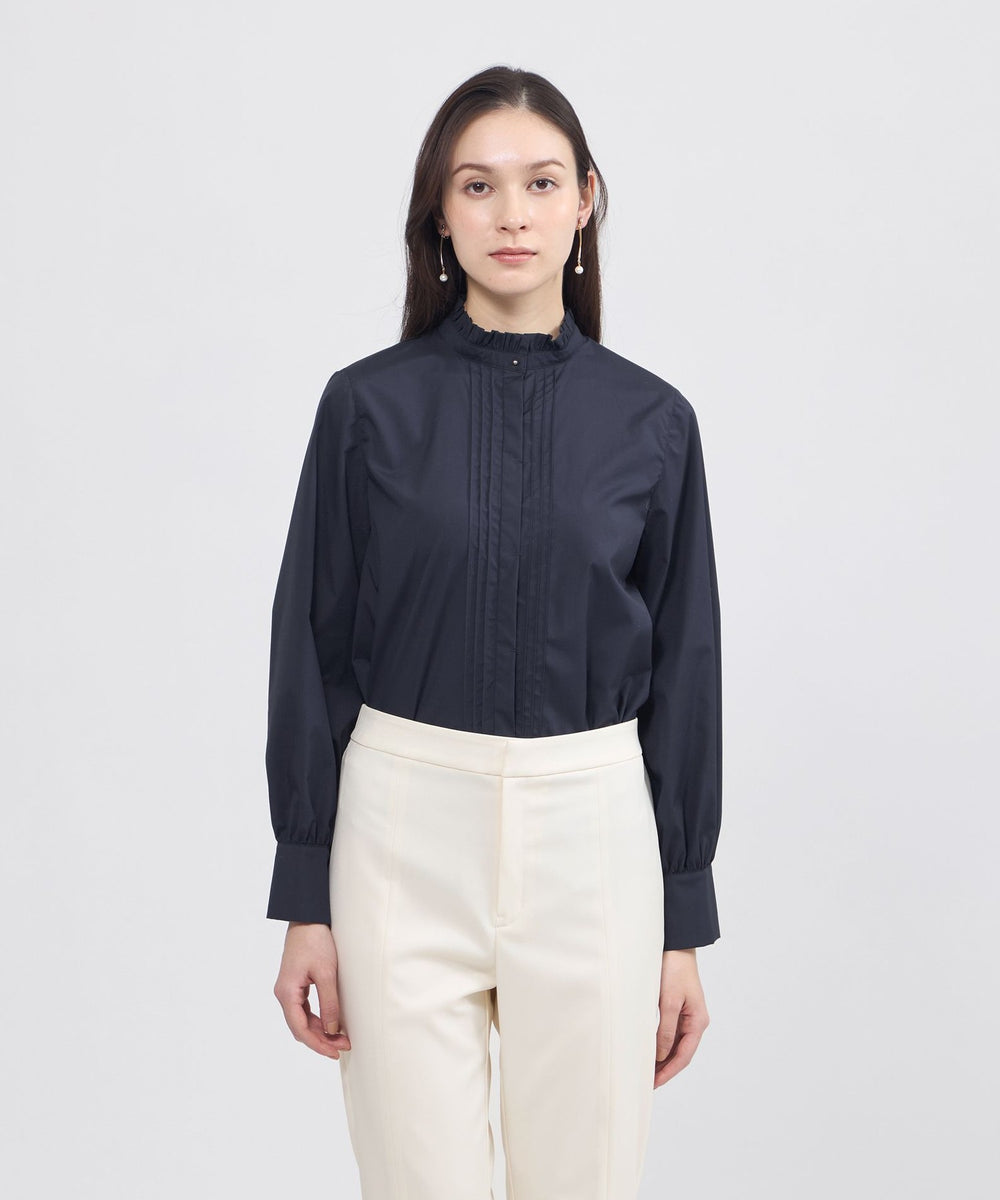 EPOCA STORIA】フリルネックブラウス《WEB＆EPOCA THE SHOP店舗限定