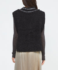 EPOCA STORIA】ツイード調ニットベスト《WEB＆EPOCA THE SHOP店舗限定