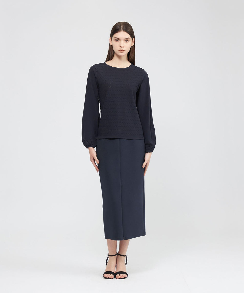 EPOCA STORIA】 ウェーブパターン ニットプルオーバー 《WEB＆EPOCA