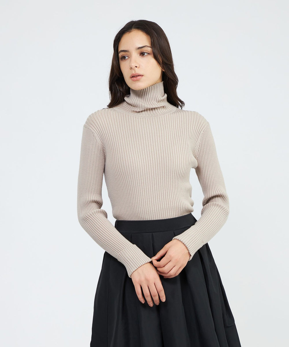 EPOCA STORIA】リブタートルニット《WEB＆EPOCA THE SHOP店舗限定