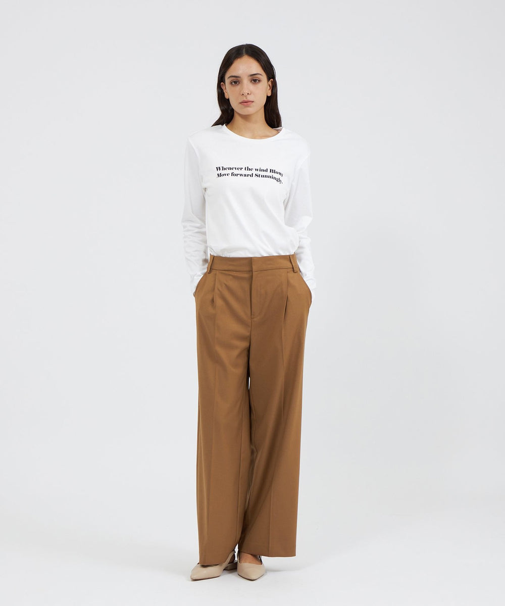 たらう EPOCA STORIA】タックワイドパンツ《WEB＆EPOCA THE SHOP店舗限定