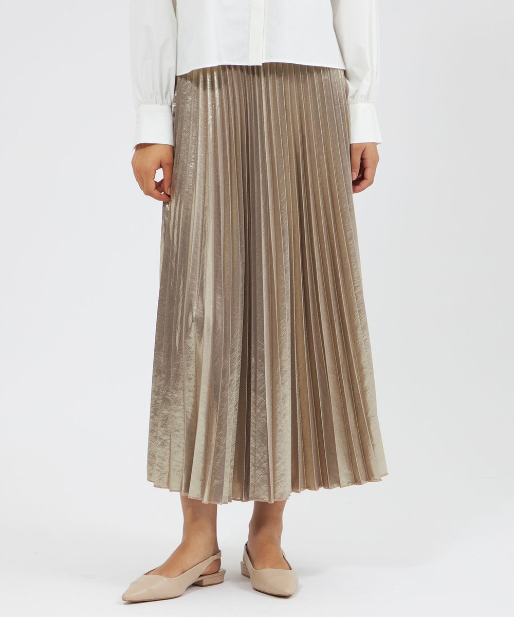 EPOCA STORIA】箔プリントプリーツスカート《WEB＆EPOCA THE SHOP店舗