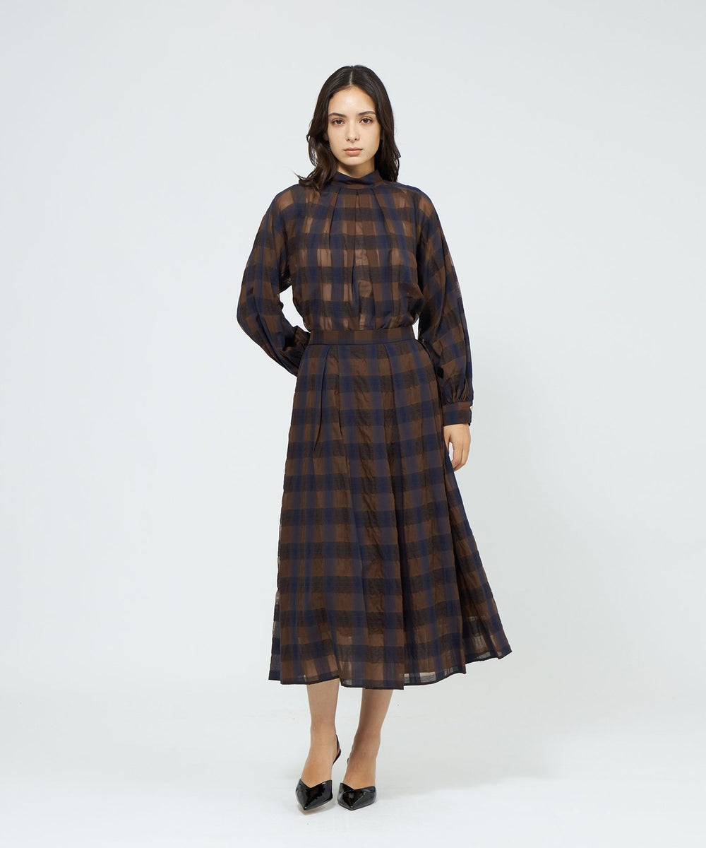 EPOCA STORIA】オンブレーチェックスカート 《WEB＆EPOCA THE SHOP店舗