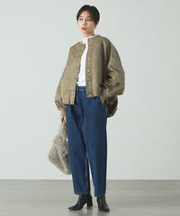 極美品　UN3D.　ボリュームスリーブブルゾン　黒　ライトアウター　着用感なし k1344_i8_750.jpg