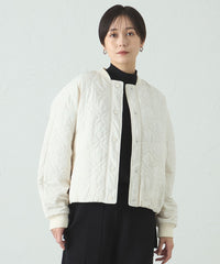 stefan cooke 22ss キルティングボンバージャケット ホワイト キルティング中わたブルゾン(ブルゾン)｜CAST:(キャスト コロン)の