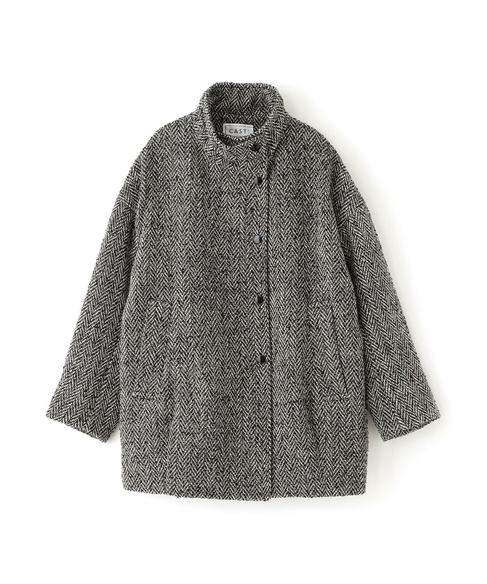 スタンドカラーツィードコート(コート)｜CAST:(キャスト コロン)の