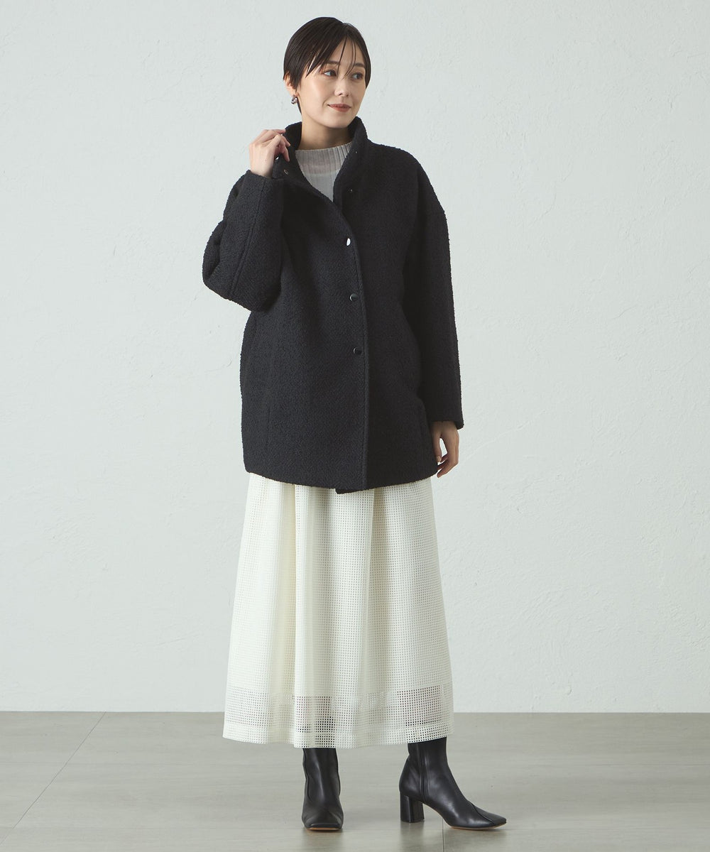 スタンドカラーツィードコート(コート)｜CAST:(キャスト コロン)の