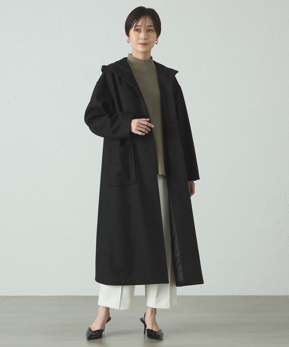 フードロングウールコート(コート)｜CAST:(キャスト コロン)の