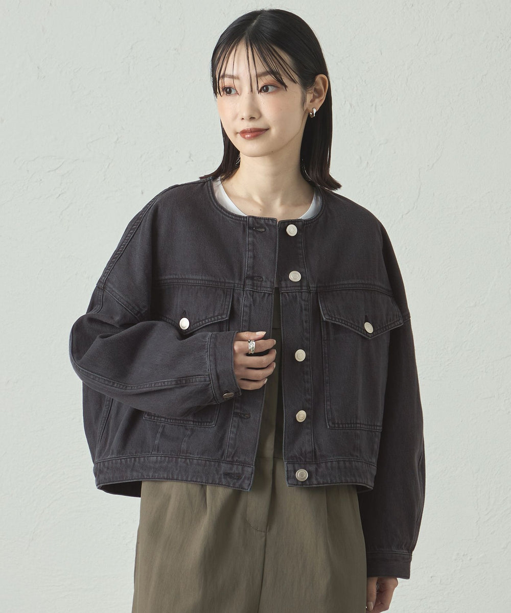 着回し抜群】フォルムデニムブルゾン(ブルゾン)｜CAST:(キャスト
