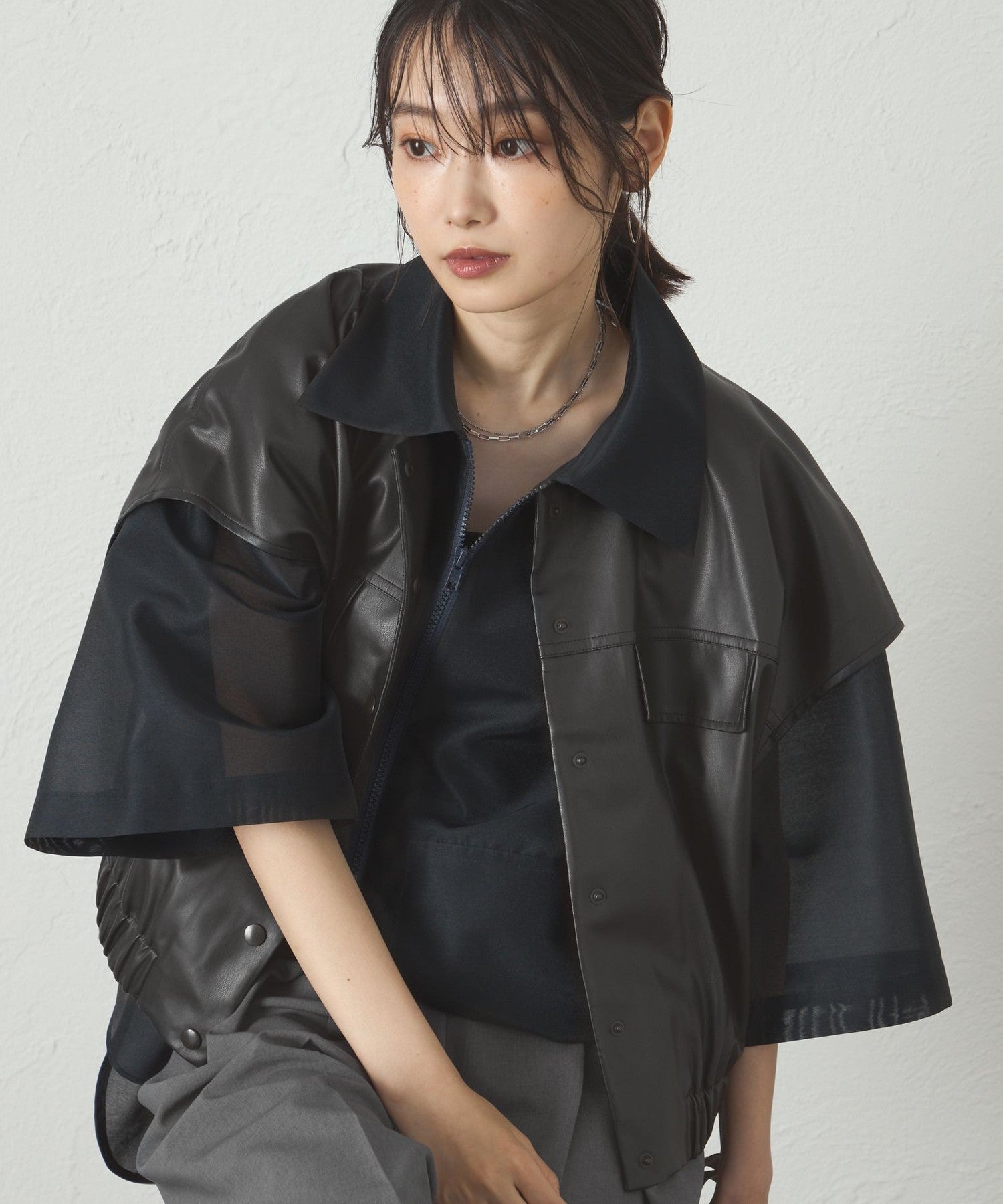 2341-N5E0461309__,09,モデル身長169cm 着用サイズ：M