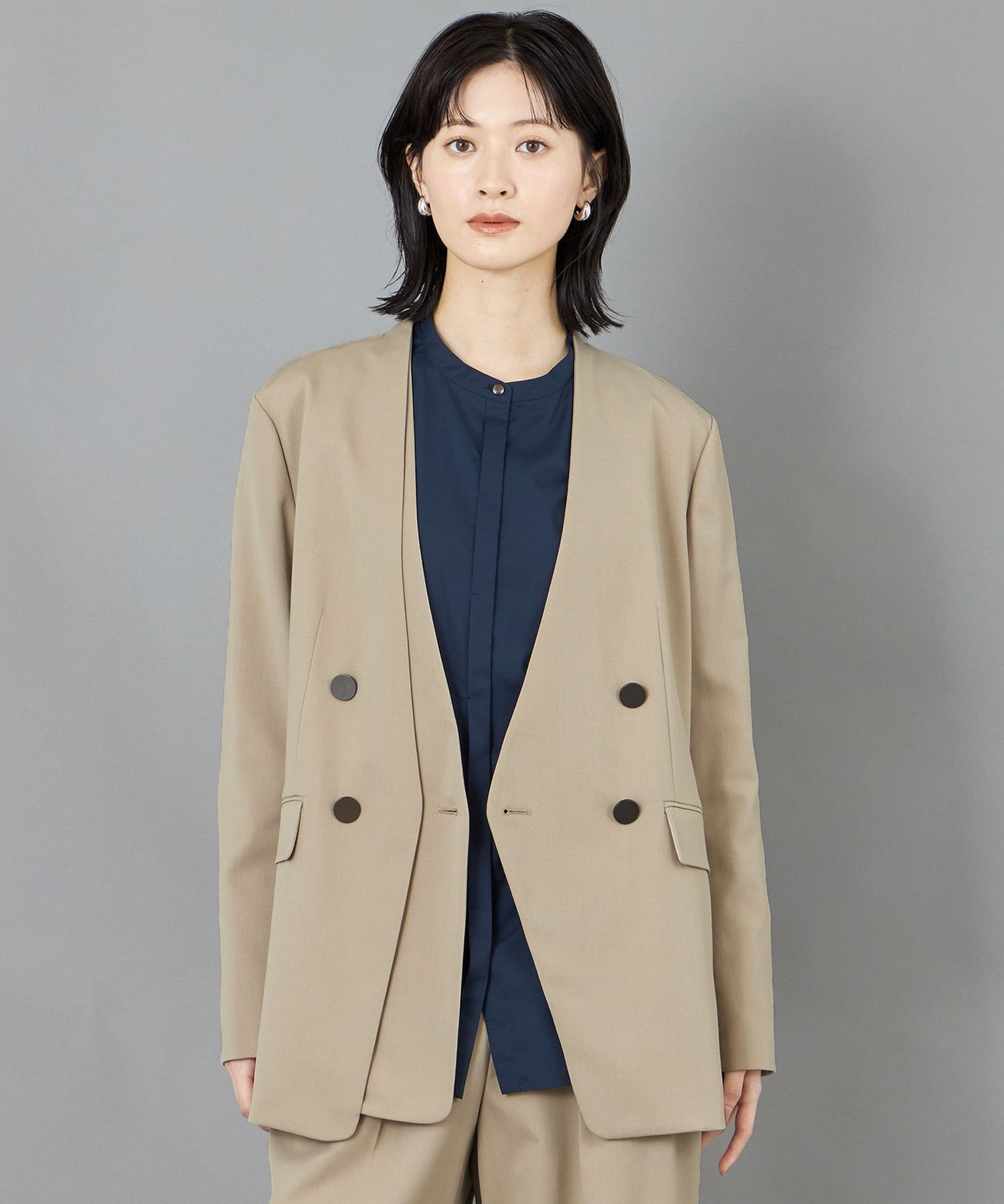 2341-N5E6565340__,40,モデル身長166cm 着用サイズ：M