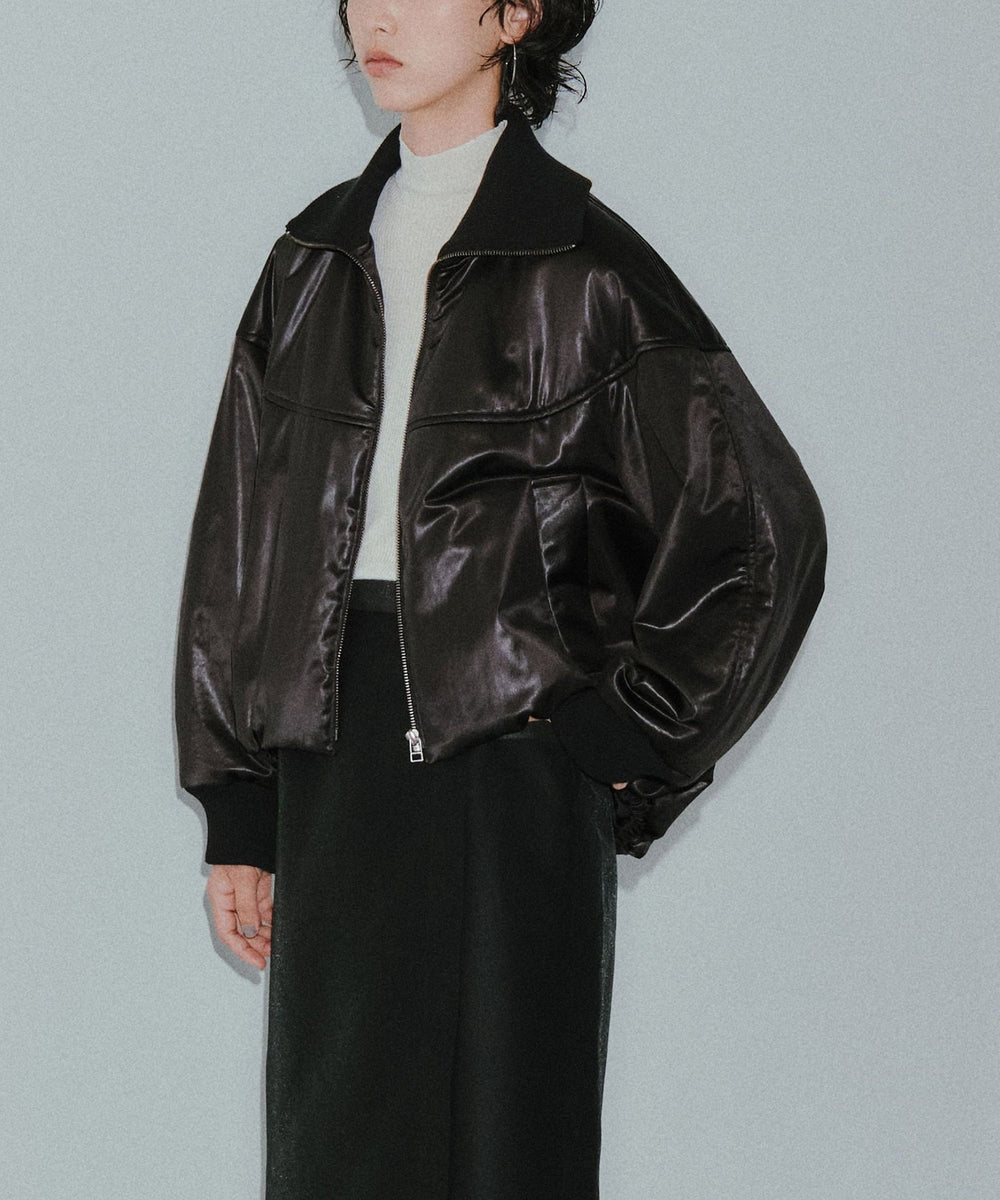 CAST COLON】レザーライクサテンブルゾン(ブルゾン)｜CAST:(キャスト