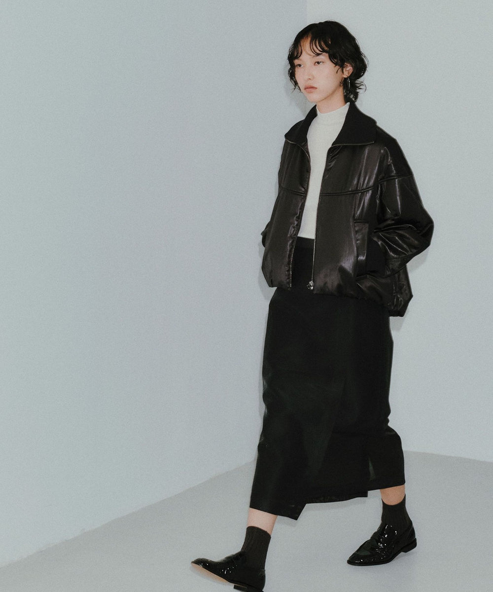 CAST COLON】レザーライクサテンブルゾン(ブルゾン)｜CAST:(キャスト