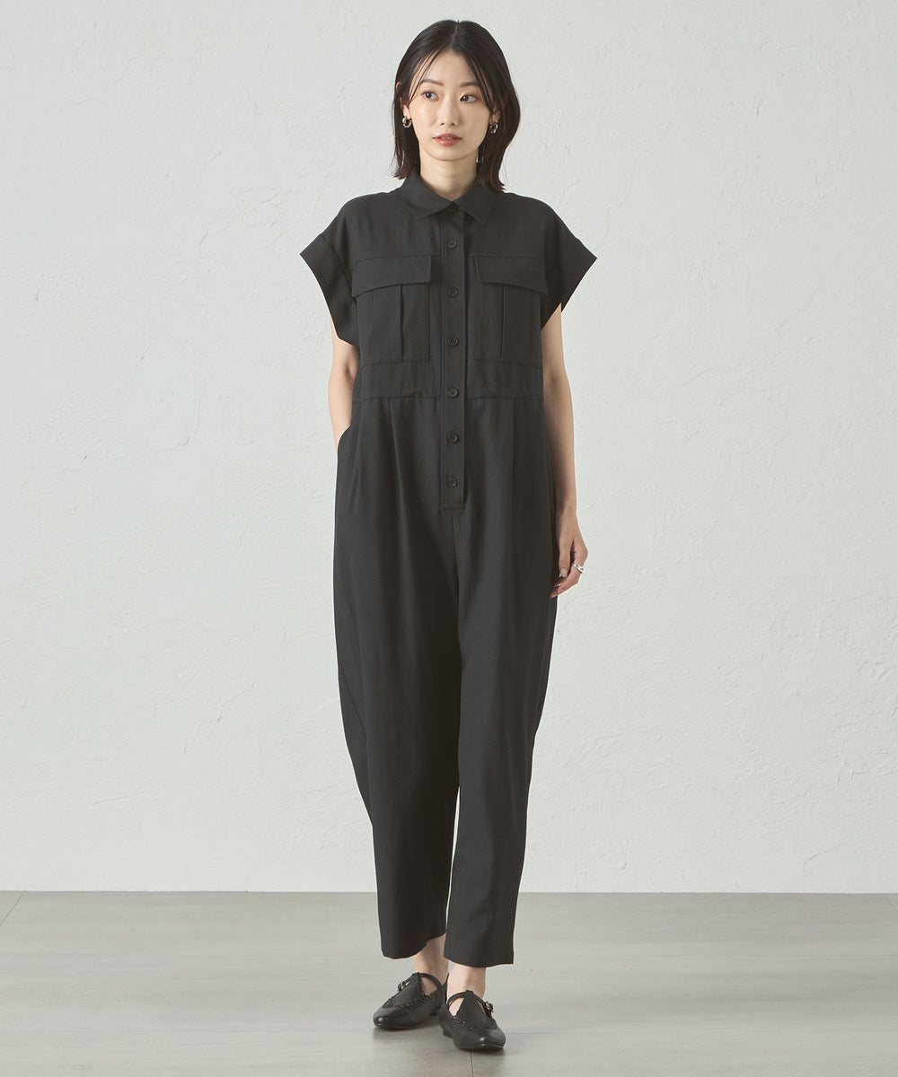 接触冷感・UV対策】ジャンプスーツ(ワンピース)｜CAST:(キャスト