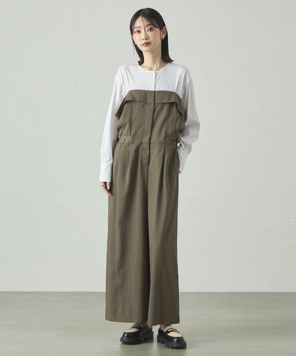 1枚で着映える/セットアップ対応】ビスチェコンビオールインワン