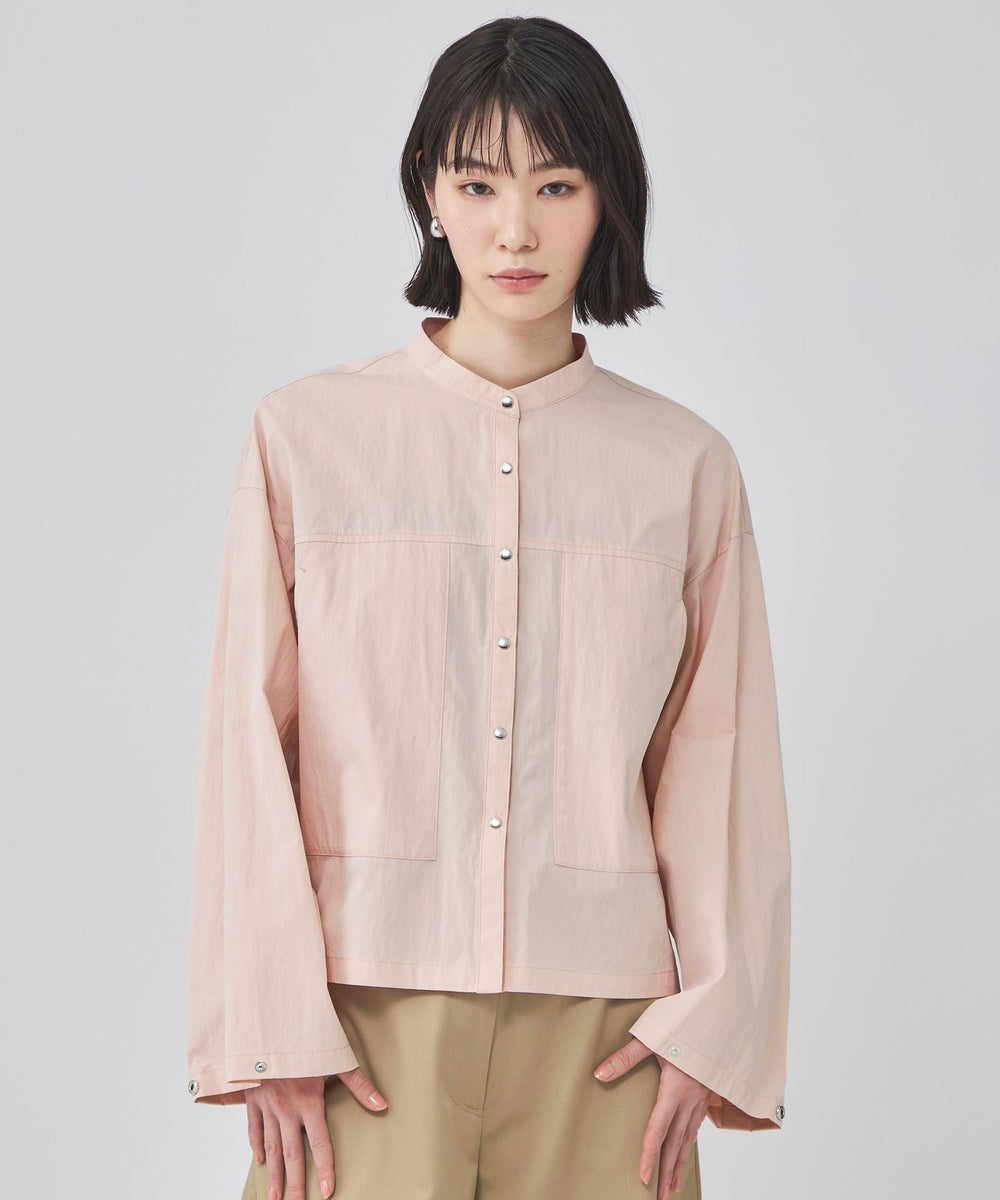 white】Nora off rose トップス Front Dress Zip トップス