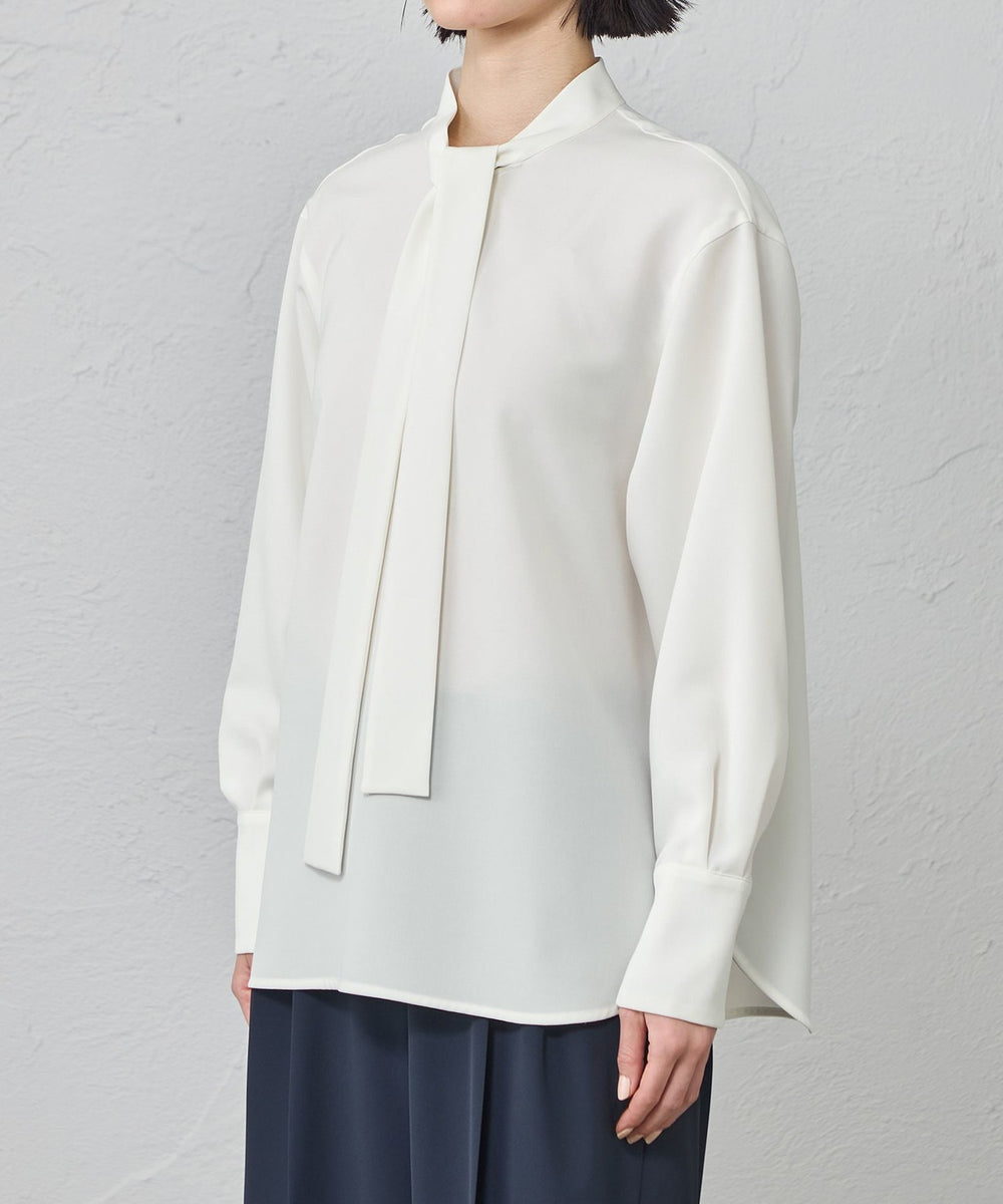 着用しわ軽減/吸水速乾】ボウタイブラウス(トップス)｜CAST:(キャスト