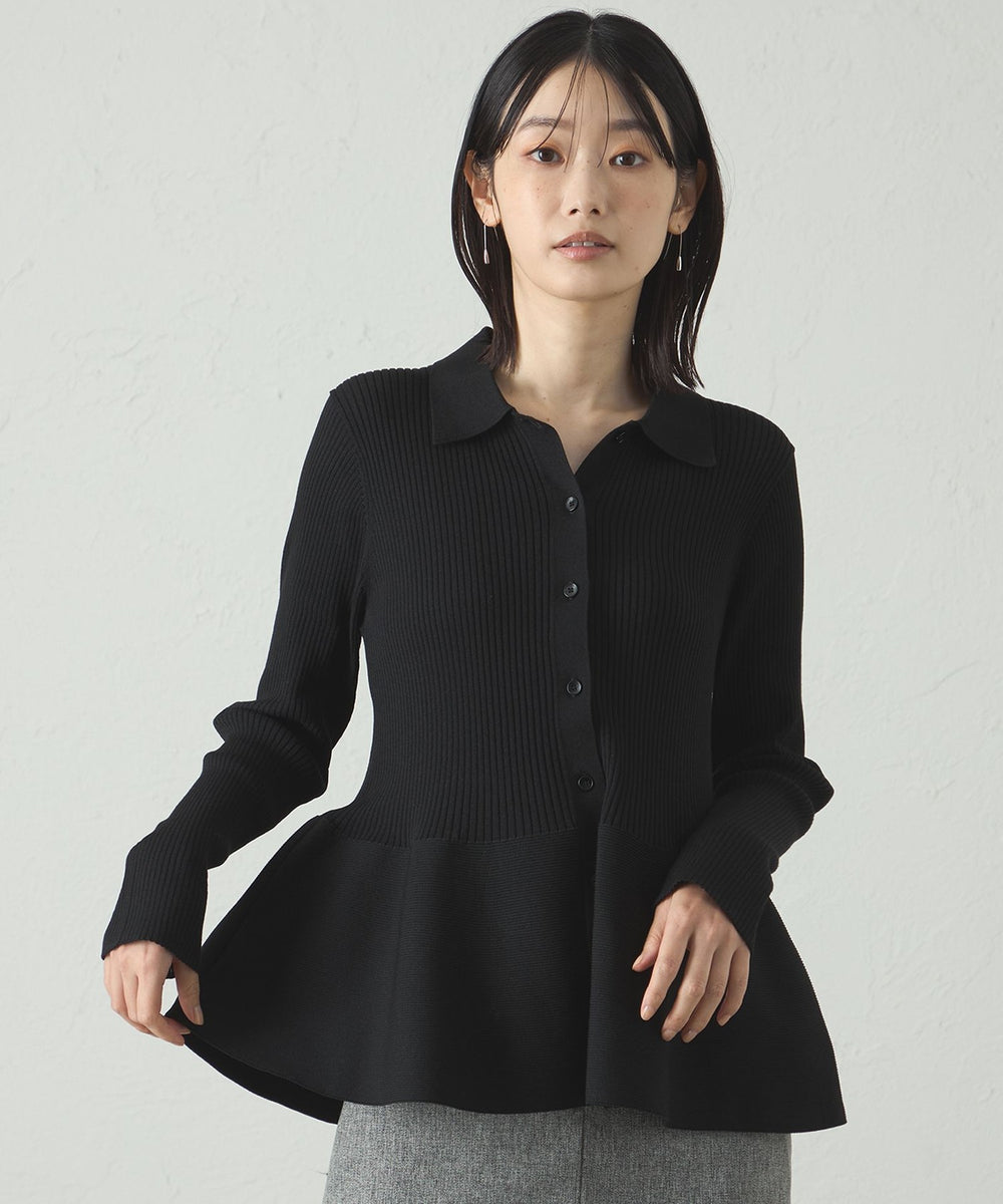 イージーケア】ペプラムニット(トップス)｜CAST:(キャスト コロン)の