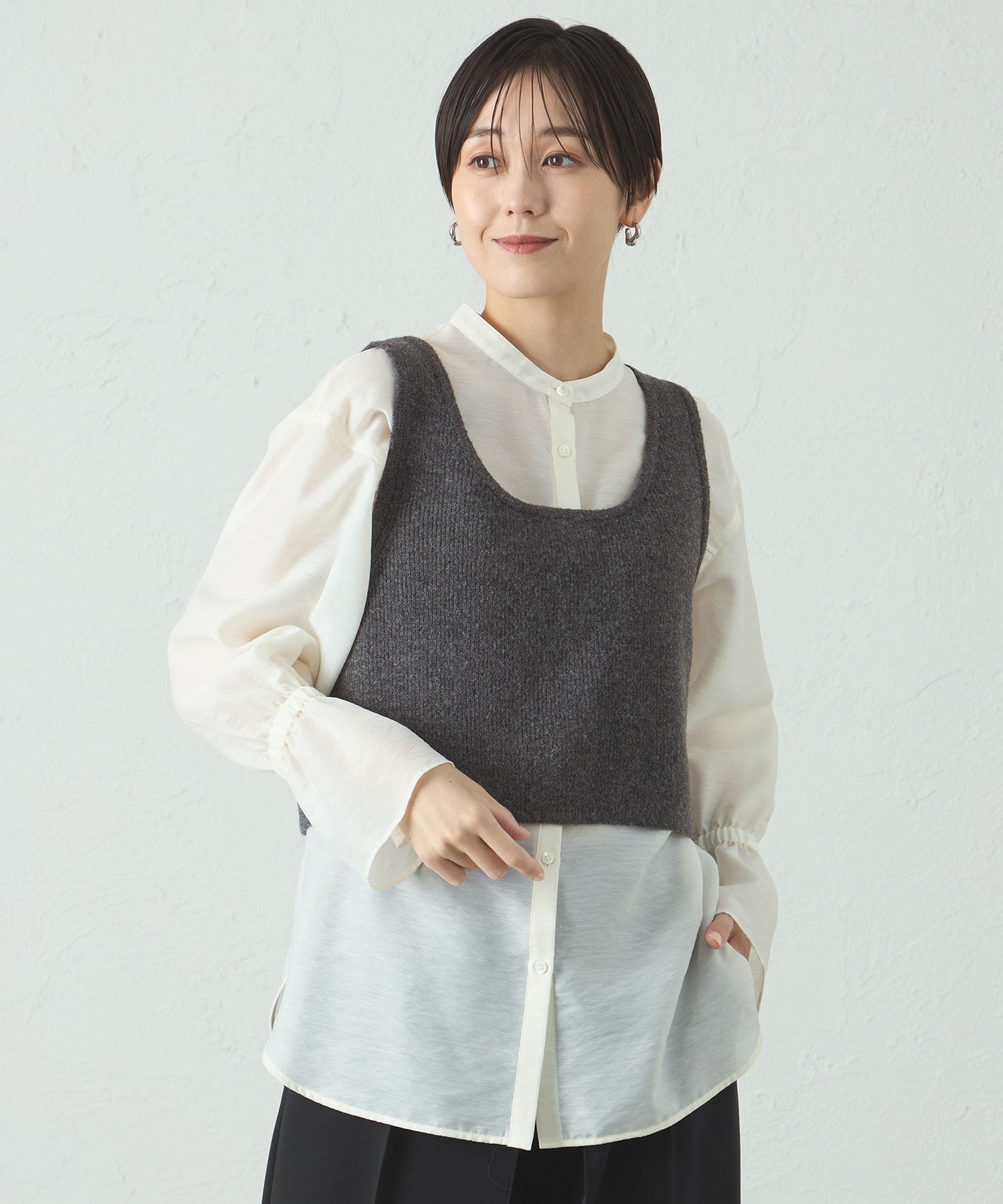 2341-N5N0261507__,07,モデル身長168cm 着用サイズ：M