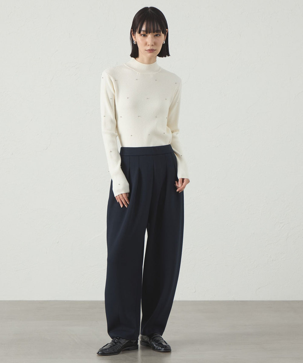 1枚で着映える】スタッズタートルニット(トップス)｜CAST:(キャスト