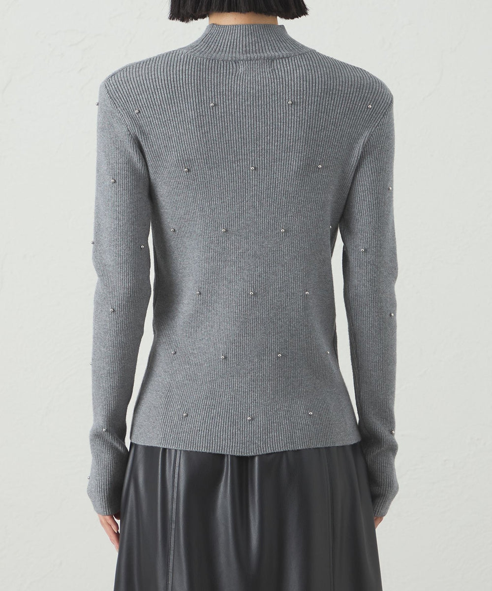 1枚で着映える】スタッズタートルニット(トップス)｜CAST:(キャスト