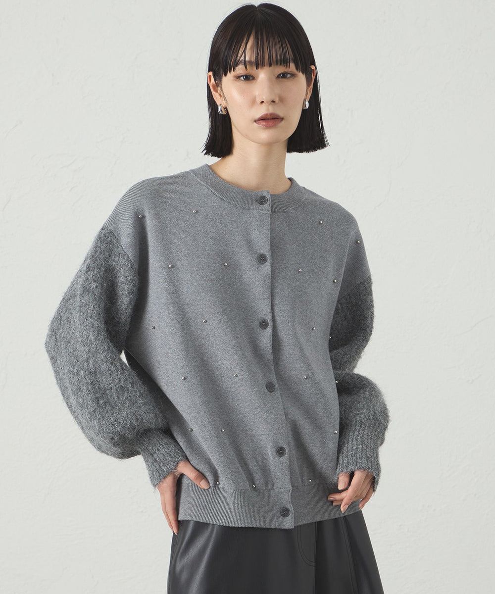 1枚で着映える】スタッズニットカーディガン(トップス)｜CAST