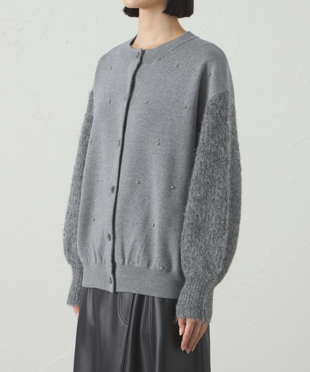 1枚で着映える】スタッズニットカーディガン(トップス)｜CAST