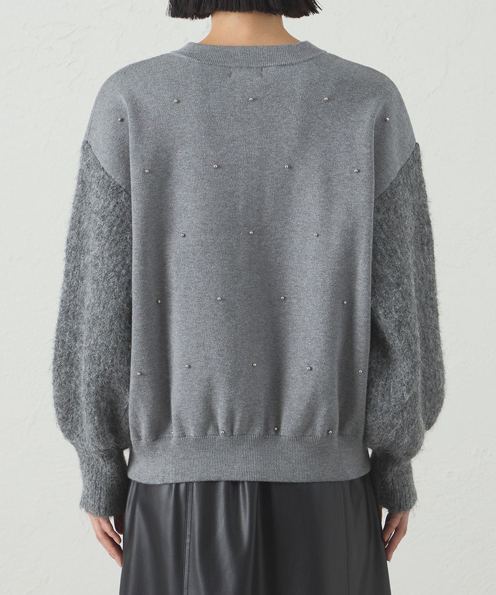 1枚で着映える】スタッズニットカーディガン(トップス)｜CAST
