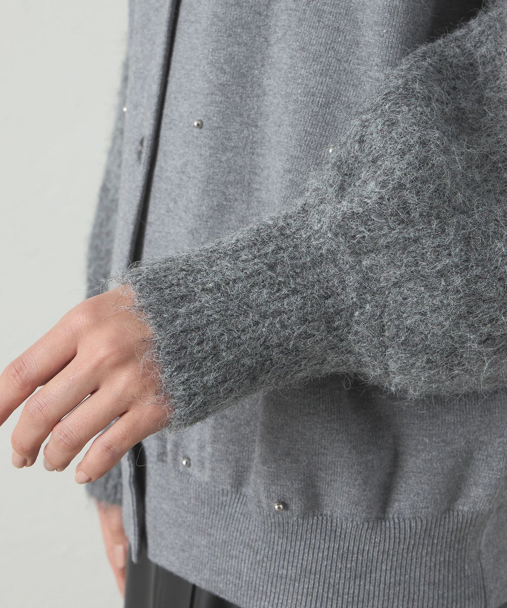 1枚で着映える】スタッズニットカーディガン(トップス)｜CAST