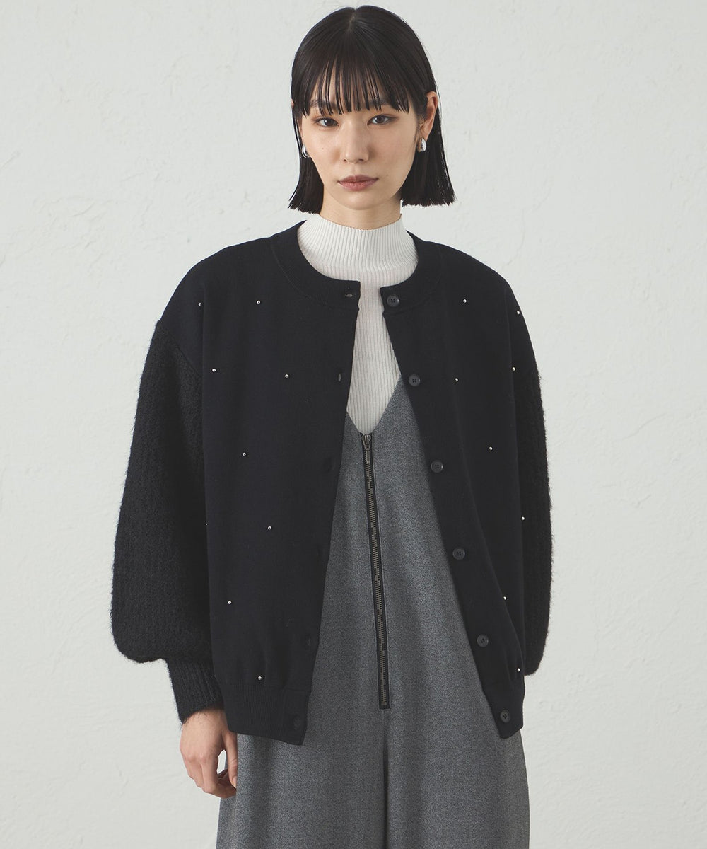 1枚で着映える】スタッズニットカーディガン(トップス)｜CAST